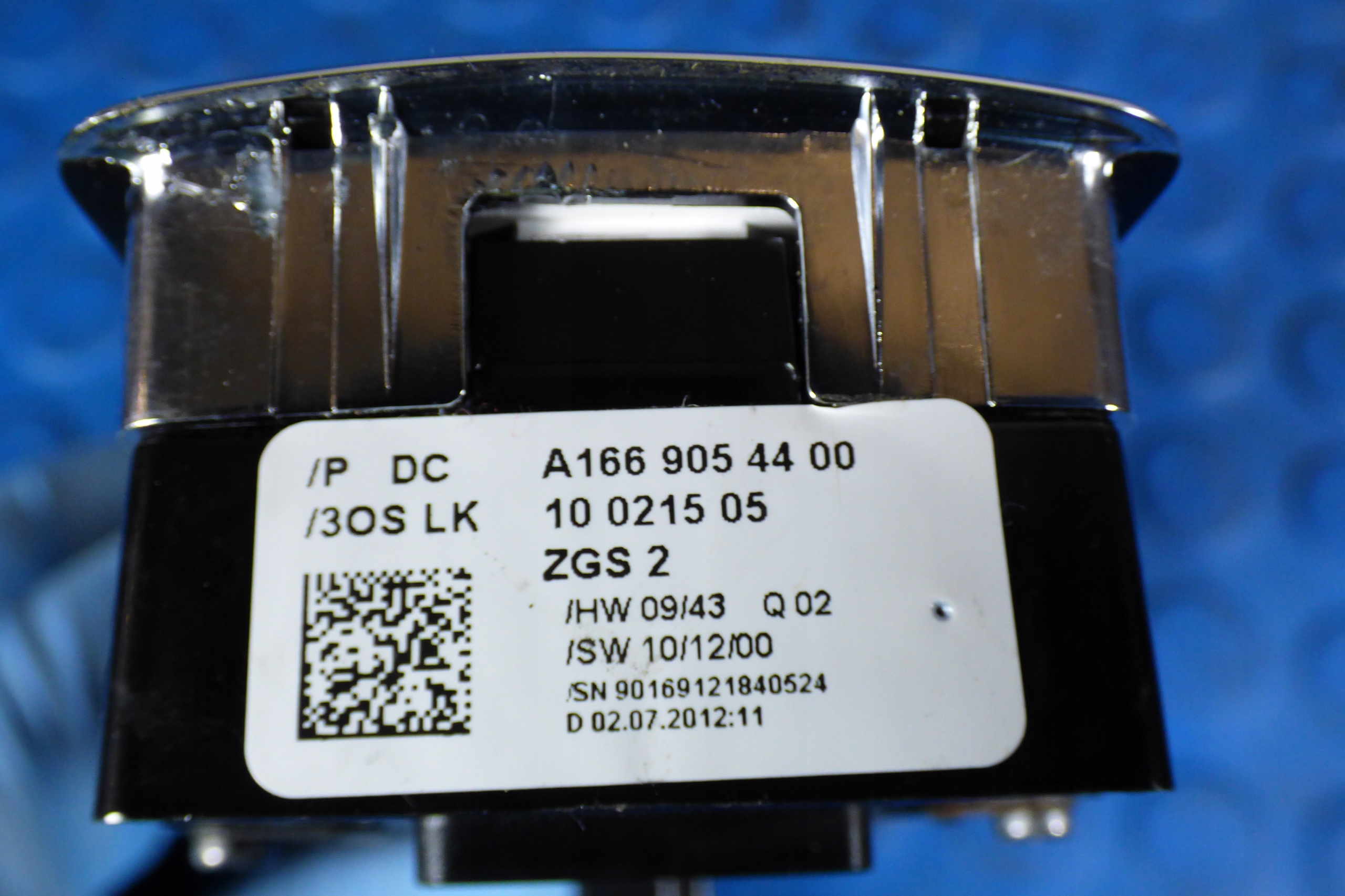 window control switch A1669054400 MERCEDES B-KLASA II W246