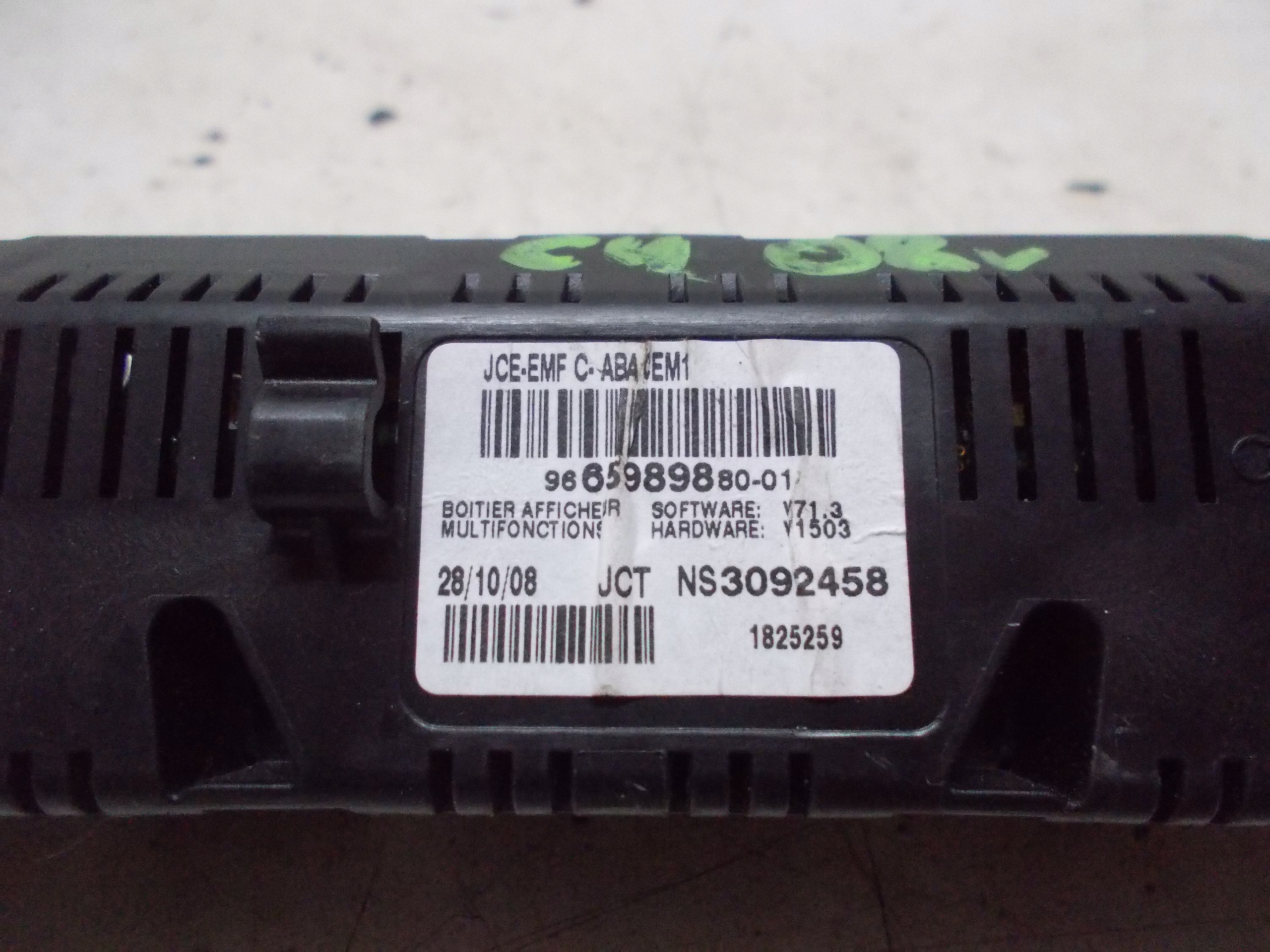 CITROEN C4 08R EKRAN display 9665989880