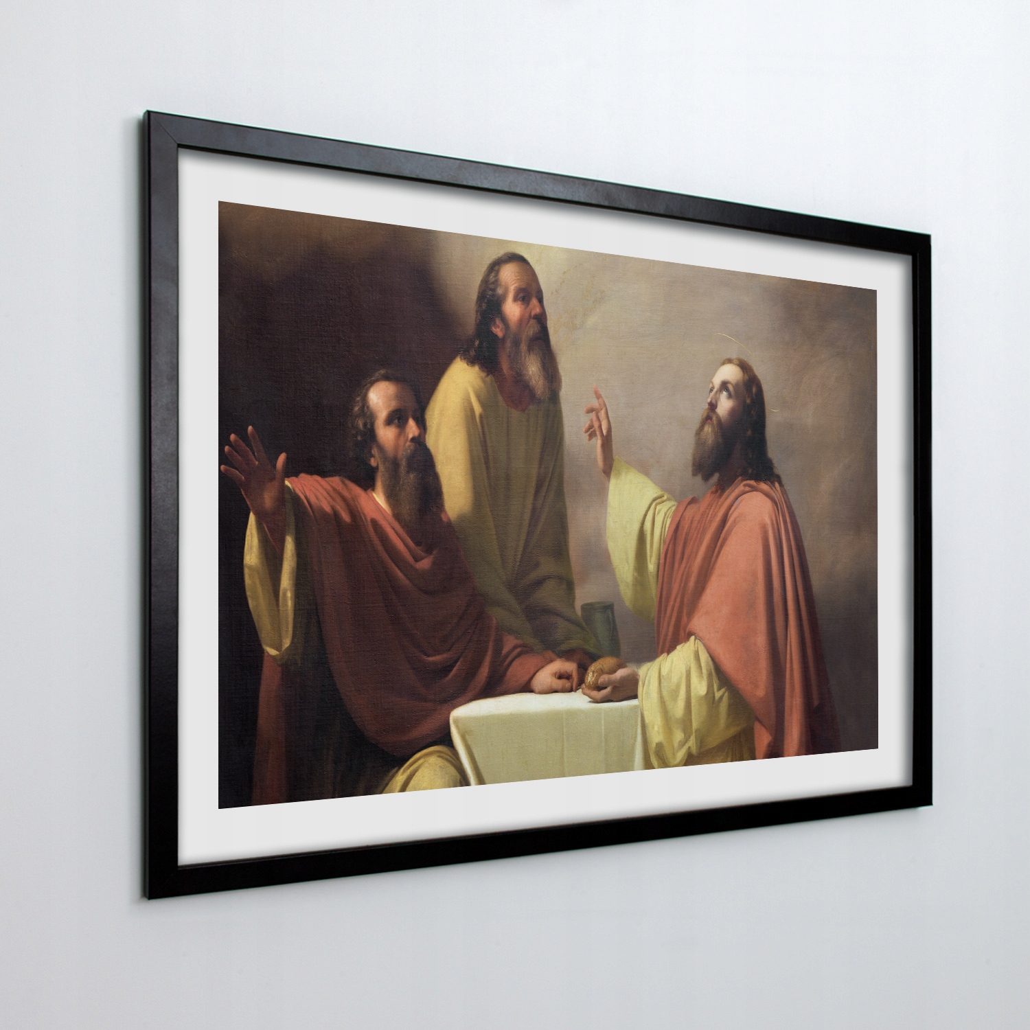 Nástěnný obraz s rámečkem Ježíš Emaus obraz 70x50 cm