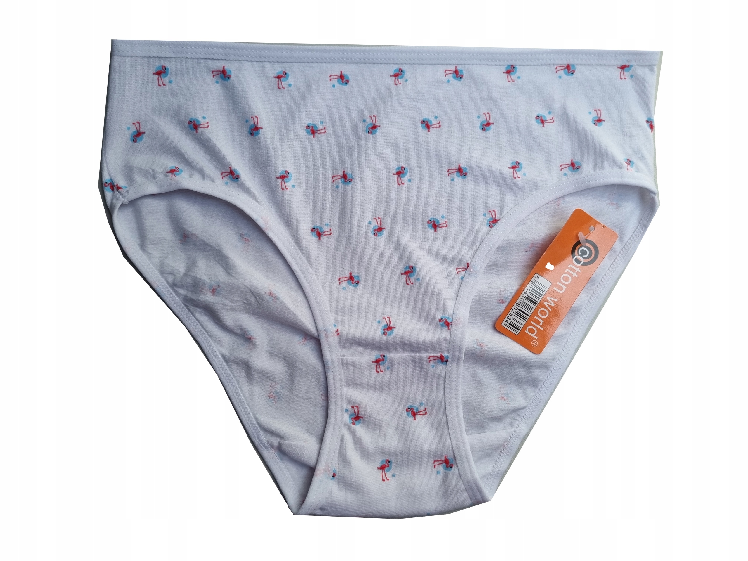 

Majtki damskie figi Cotton World, Flamingi r. M
