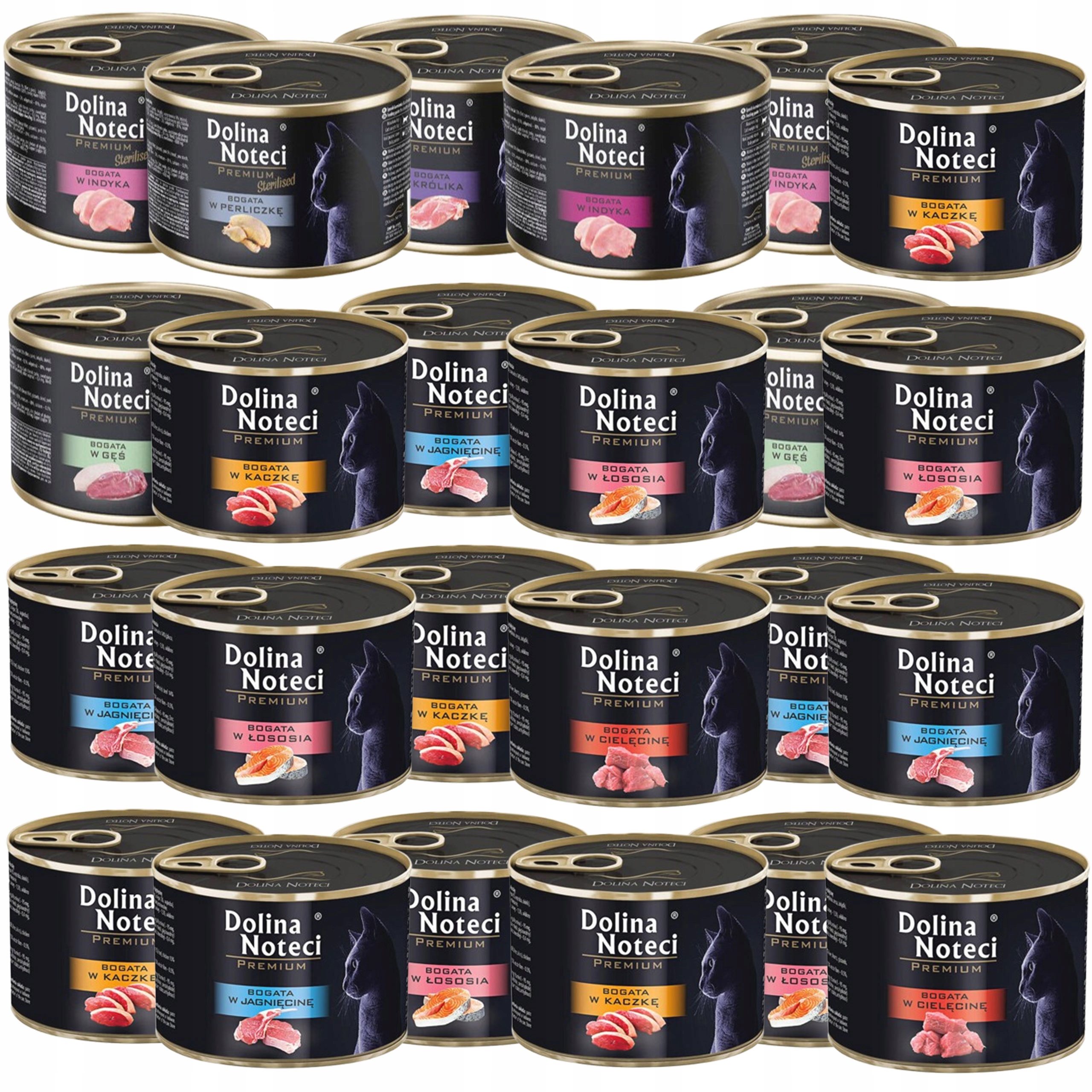 Levně Dolina Noteci Premium Krmivo mokré pro kočky Mix Chutí 24 x 185 g bez obilovin