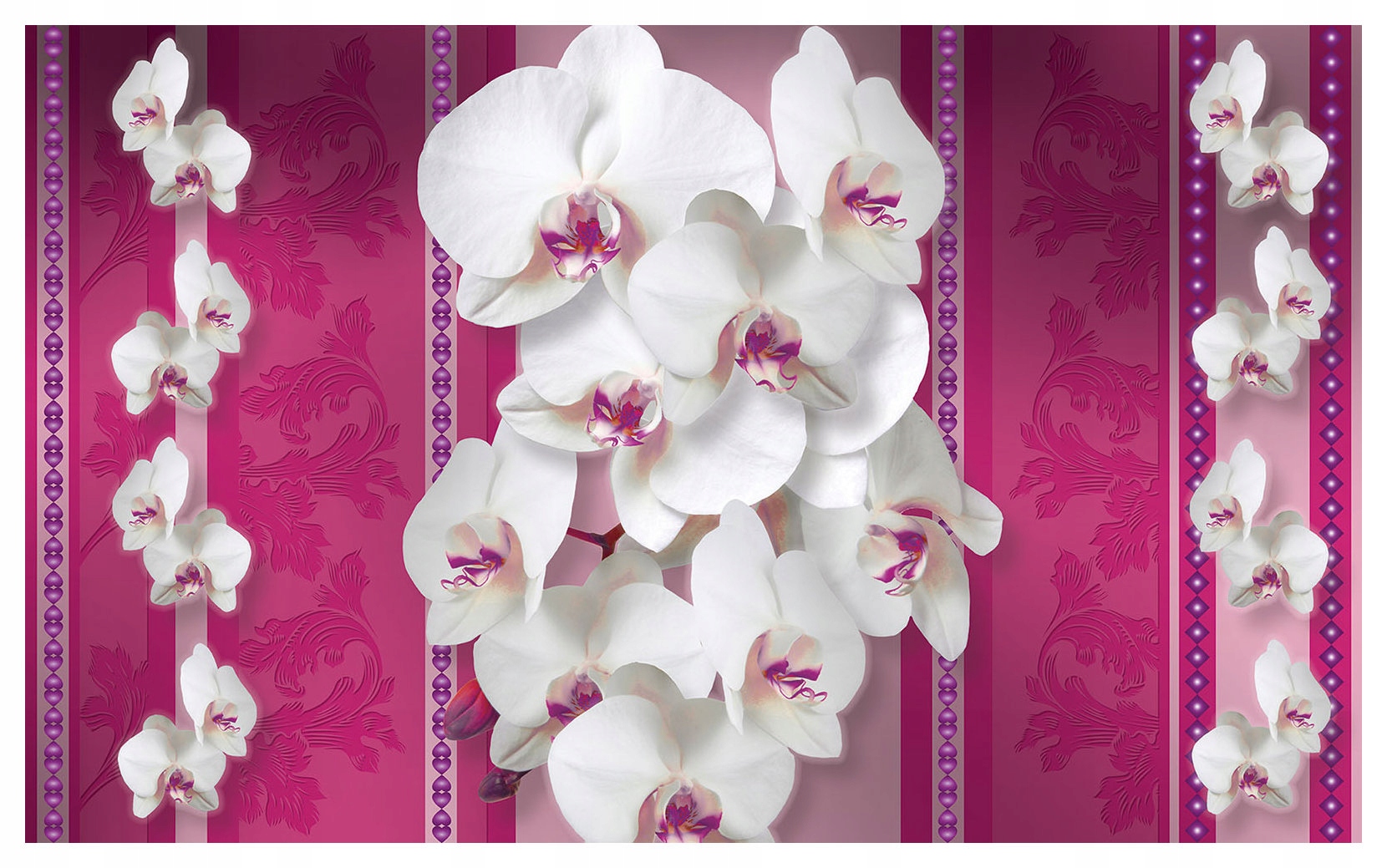 Fototapeta Orchidey ruže vzory pozadie 368x254 jemné kvety elegancia lepidlo