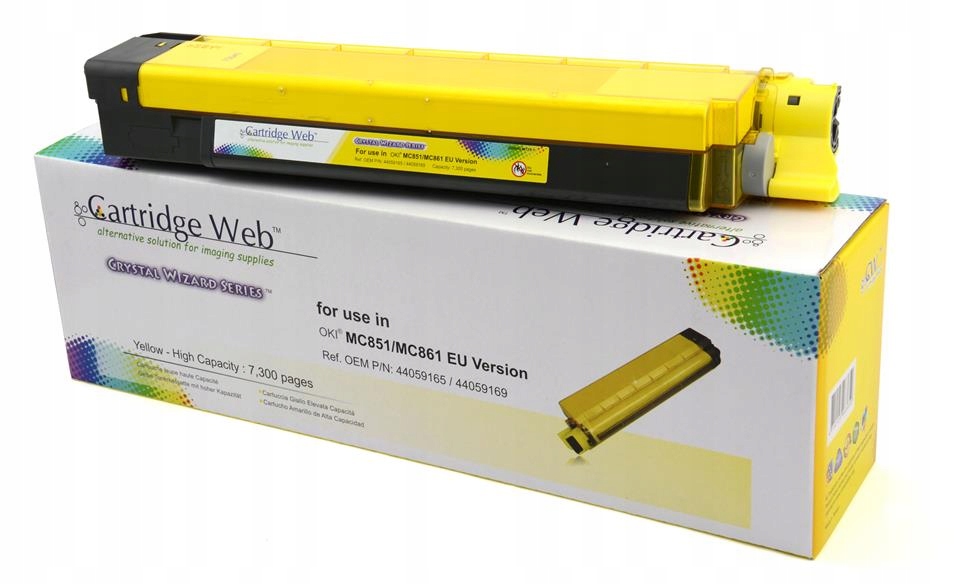 Toner Cartridge Web Yellow Oki MC851 náhrada 44059165