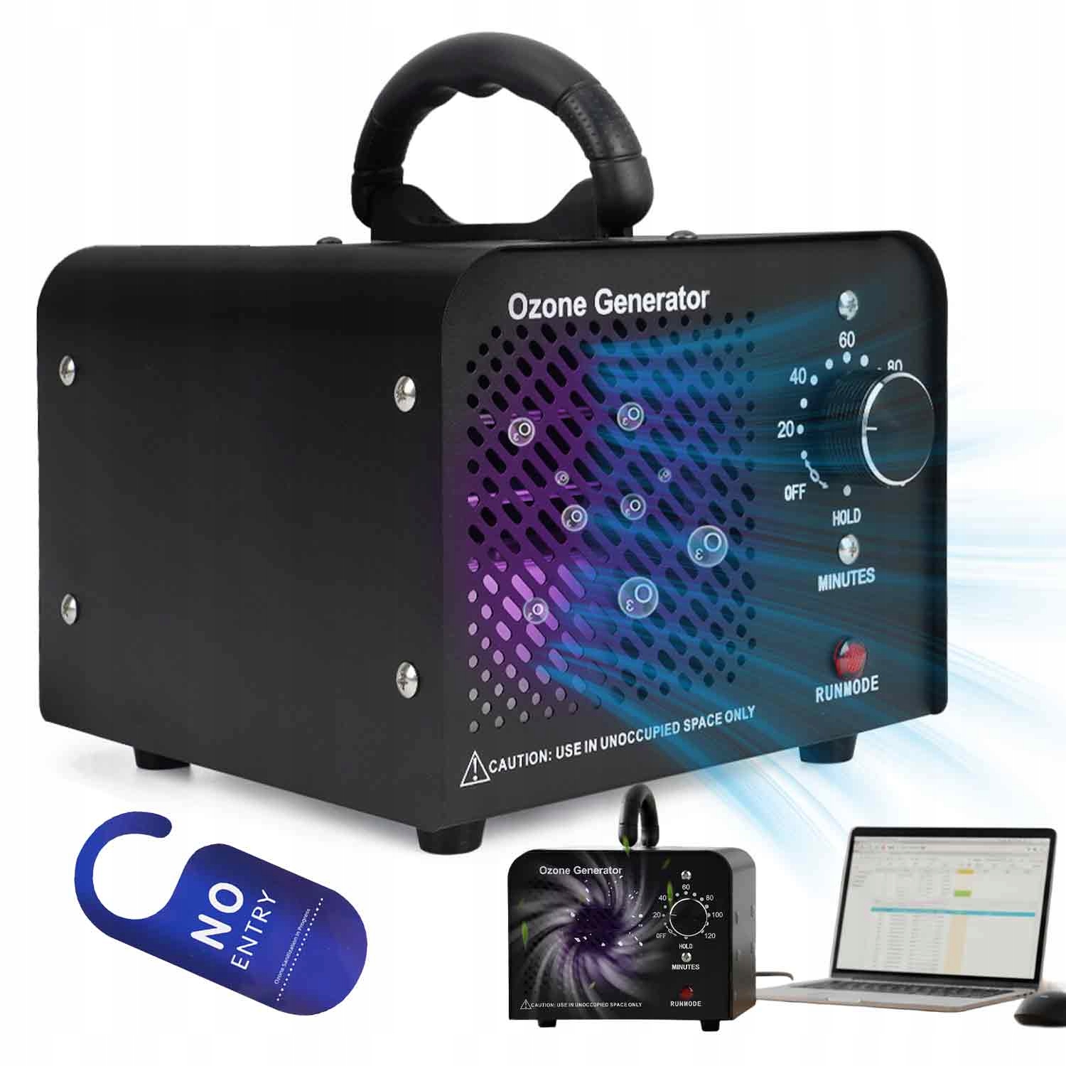Profesionální Ozonátor 30000 Mg/h 120MIN, Časovač Pro Odstranění Pachů Alergenů