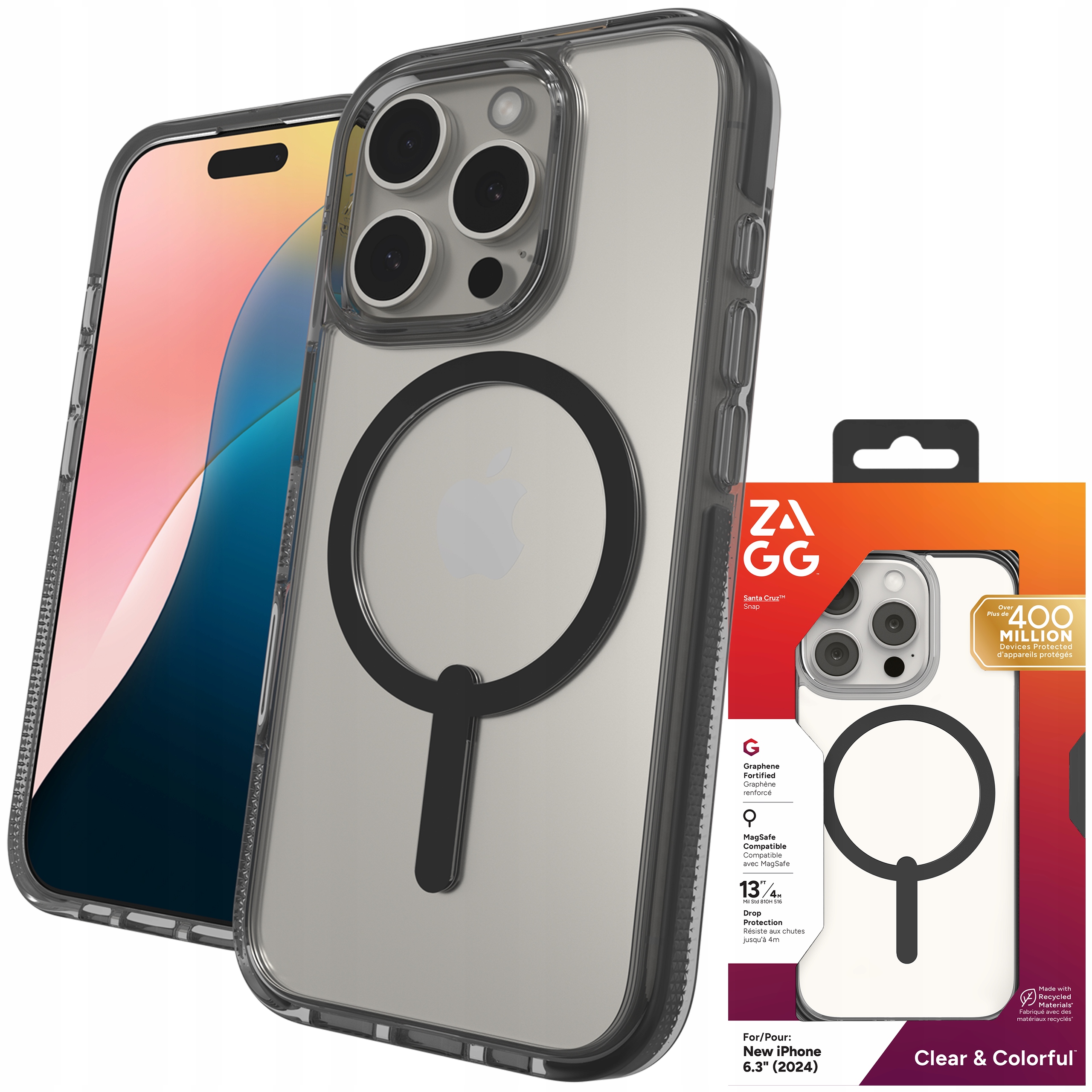 Zagg Santa Cruz Snap Case – Pouzdro s MagSafe pro iPhone 16 Pro Cover