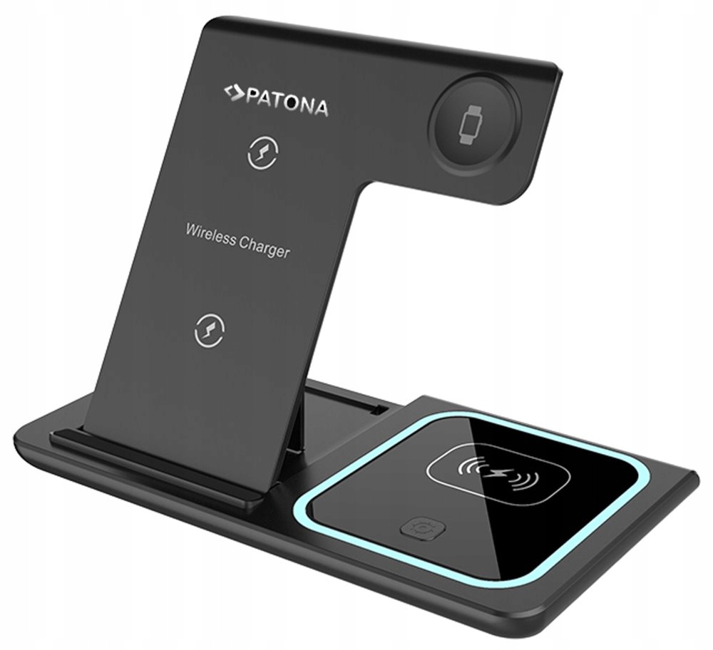 Patona bezdrátová nabíječka 3v1, pro Iphone, Apple Watch a sluchátka Airpod