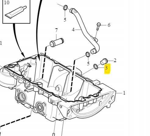 Podkładka korka oleju Volvo Producent części Volvo OE