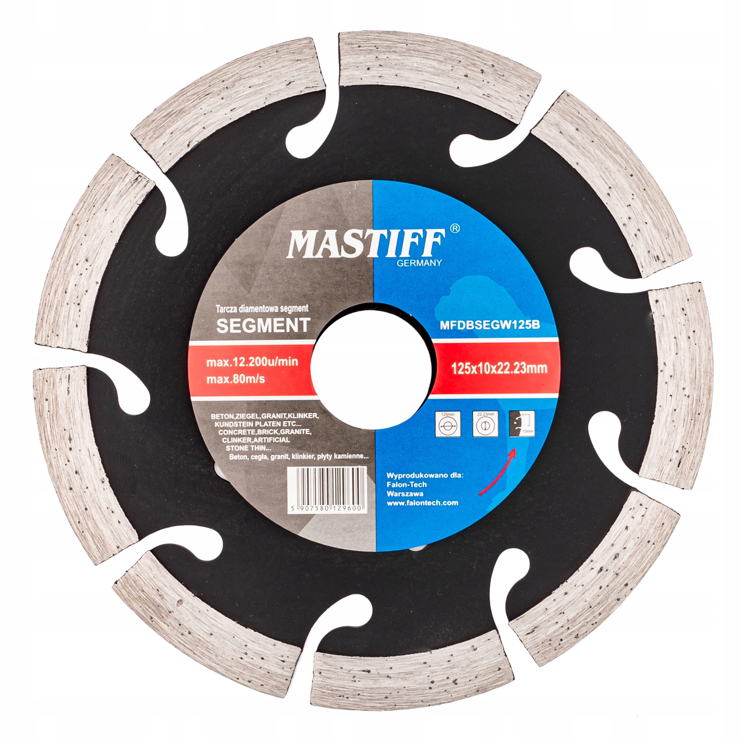 

Tarcza Diamentowa Segmentowa 125mm Betonu Kostki