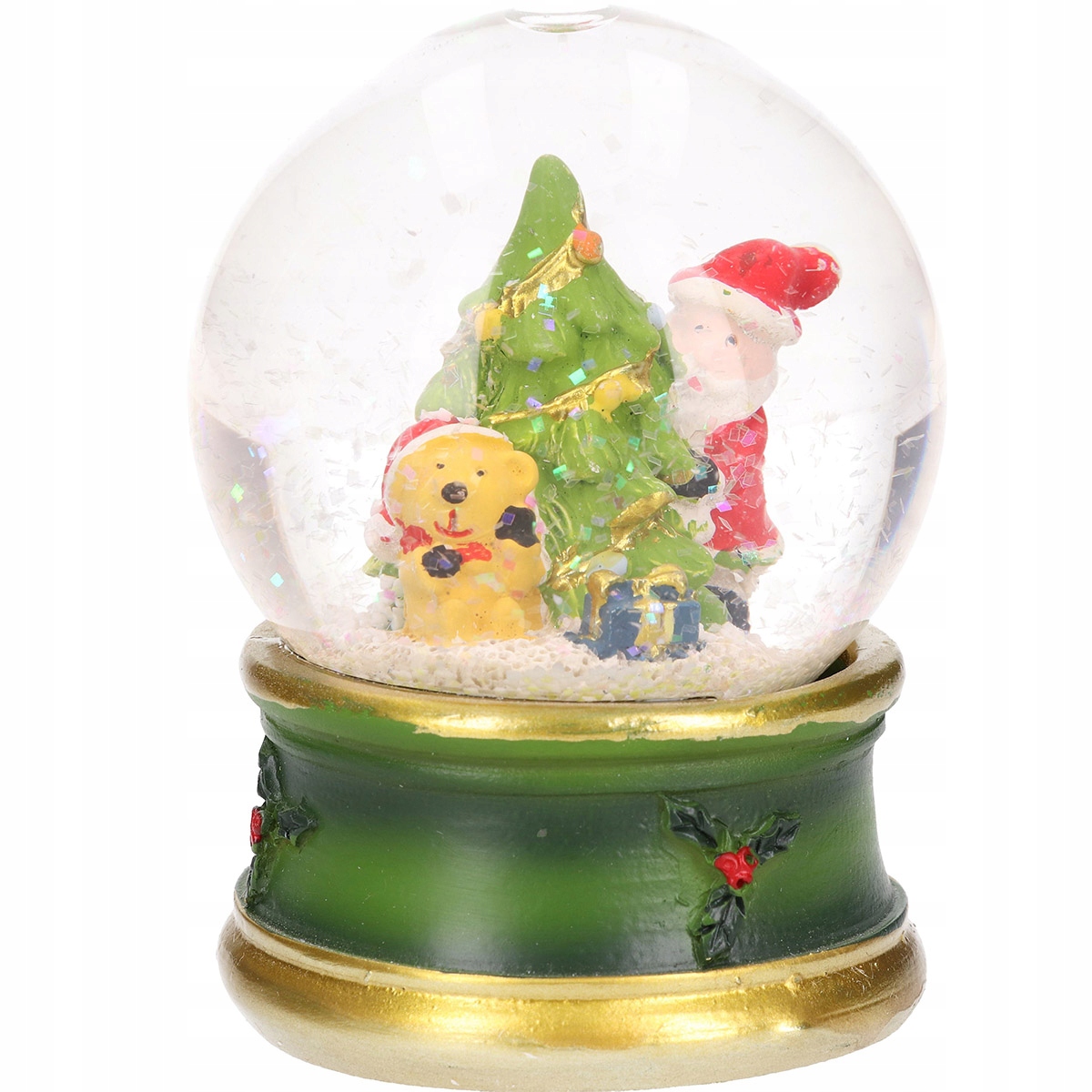 ŚNIEŻNA SZKLANA KULA ŚWIĄTECZNA MIKOŁAJ Kod producenta ZAWIESZKA LASKI DO STROIKÓW WIANKÓW