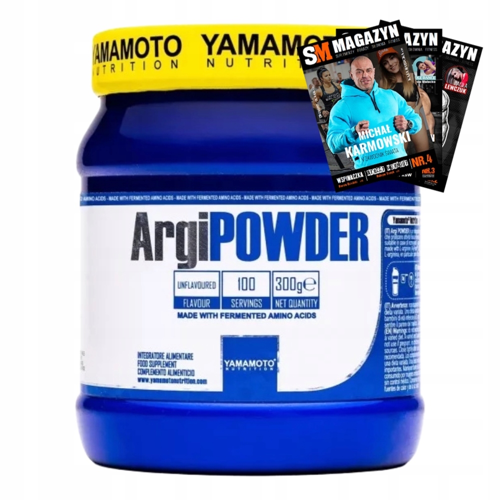 Yamamoto Argi Powder 300 G – Čistý Prášek L-arginin Pro Sportovce