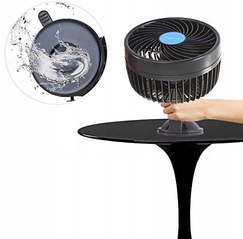 WENTYLATOR SAMOCHODOWY WIATRAK CHŁODZĄCY 12V 360° DO AUTA CICHY 6 INCH SUV Producent inny