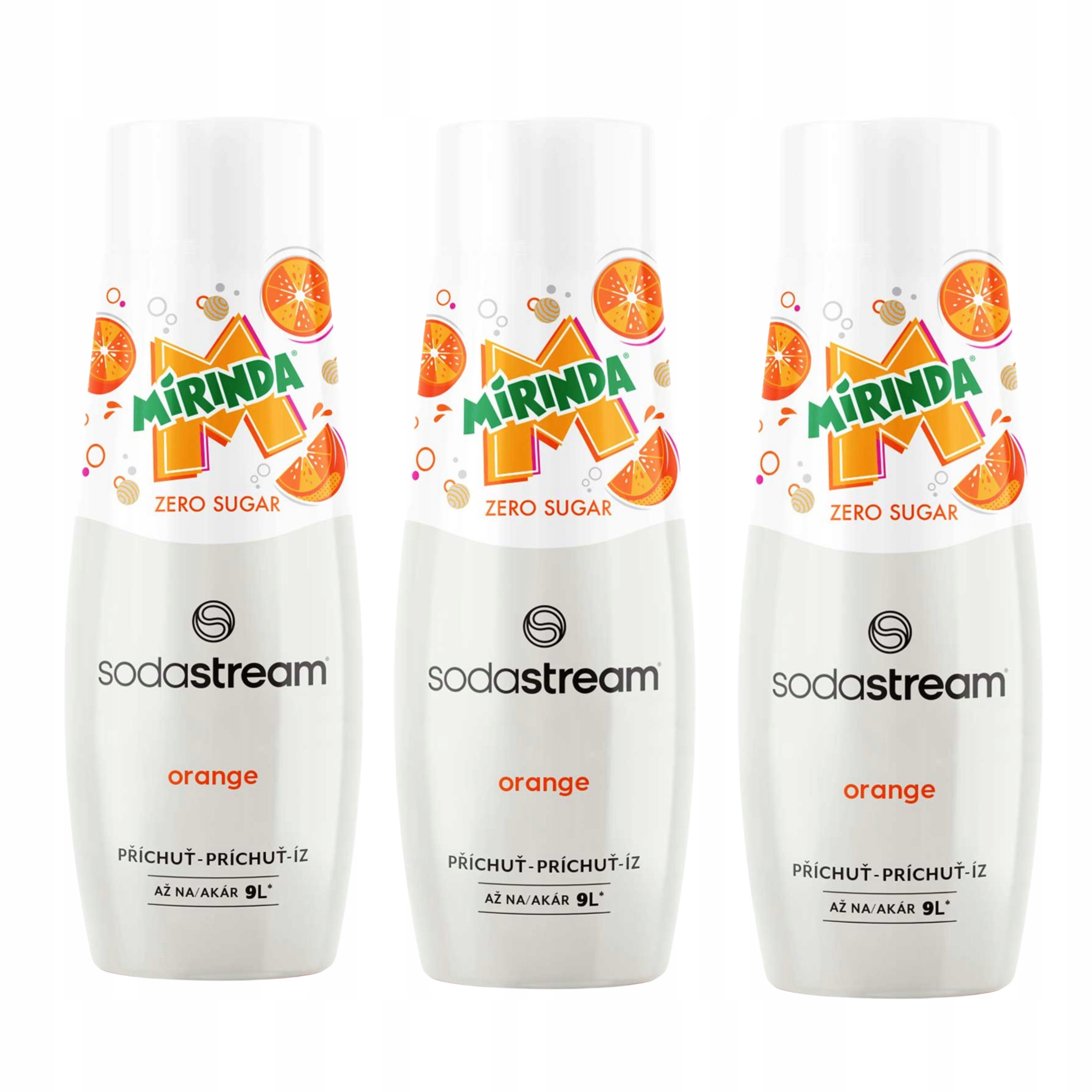 SodaStream Mirinda Zero koncentrát do saturátoru pomerančový sirup 440 ml