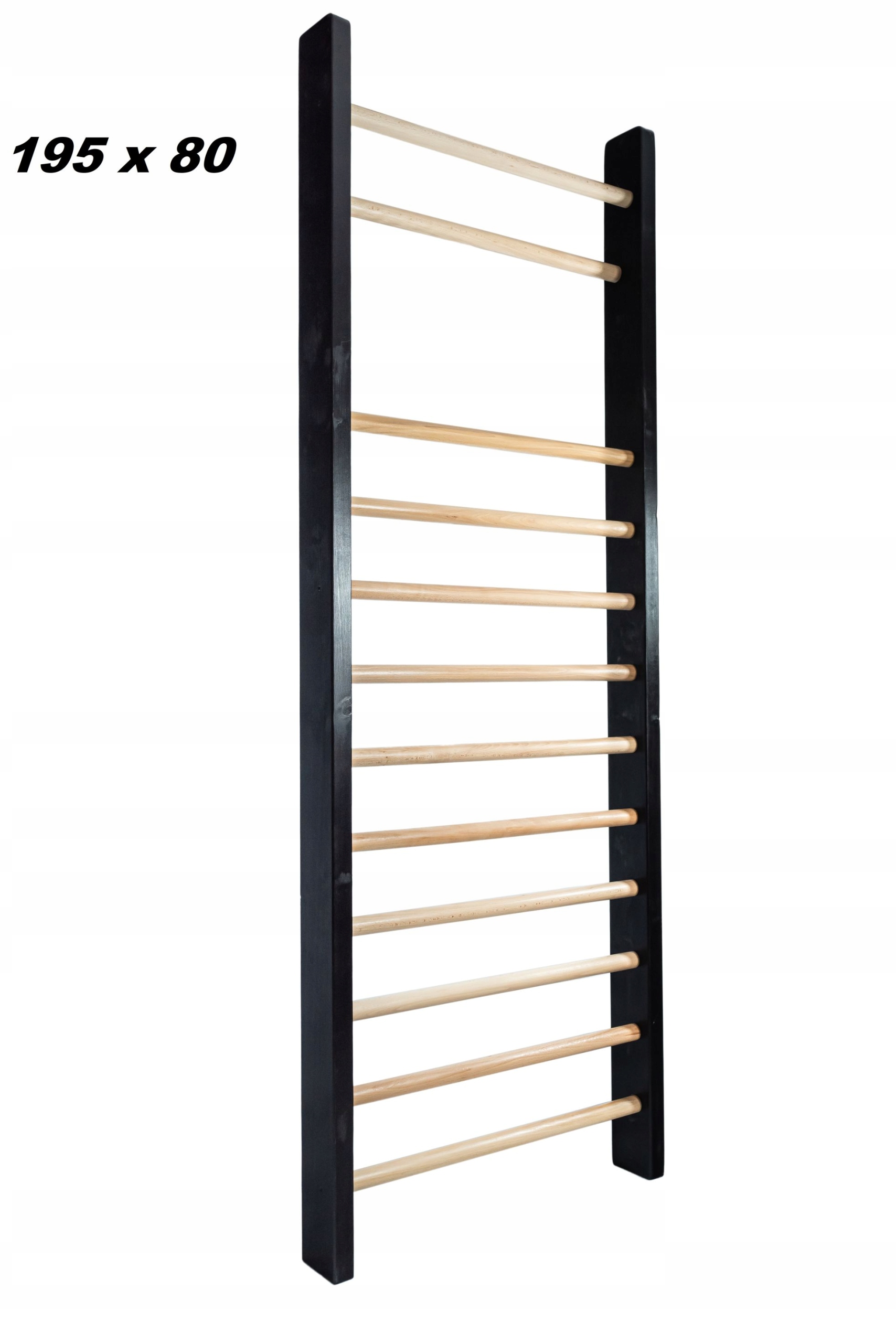 Tréninkový Gymnastický Žebřík 195 X 80 Černý