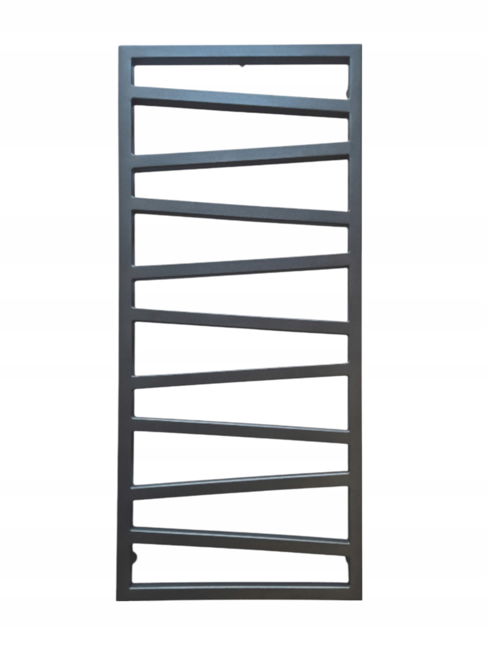 Dekoratívny kúpeľňový radiátor Onix 119x54 antracit, pripojenie stred 5 cm
