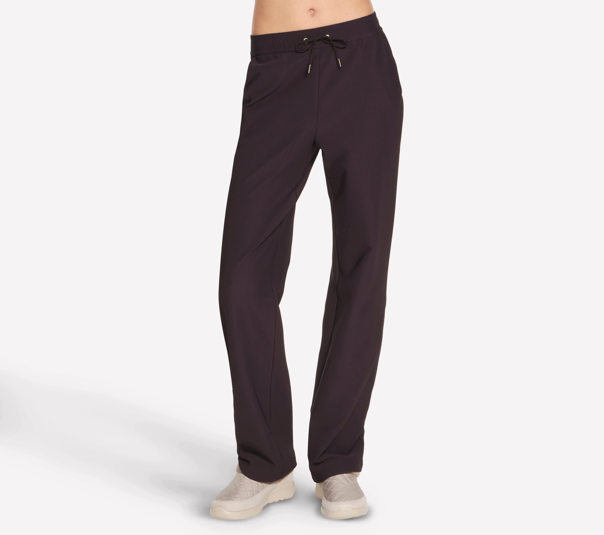 Dámské kalhoty Skechers Go Luxe Rib Pant hnědé PT103 Brct