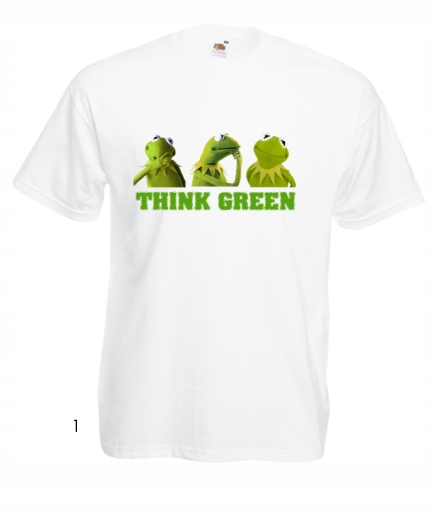 

Koszulki Kolorowe Kermit Żaba Pigi Muppet