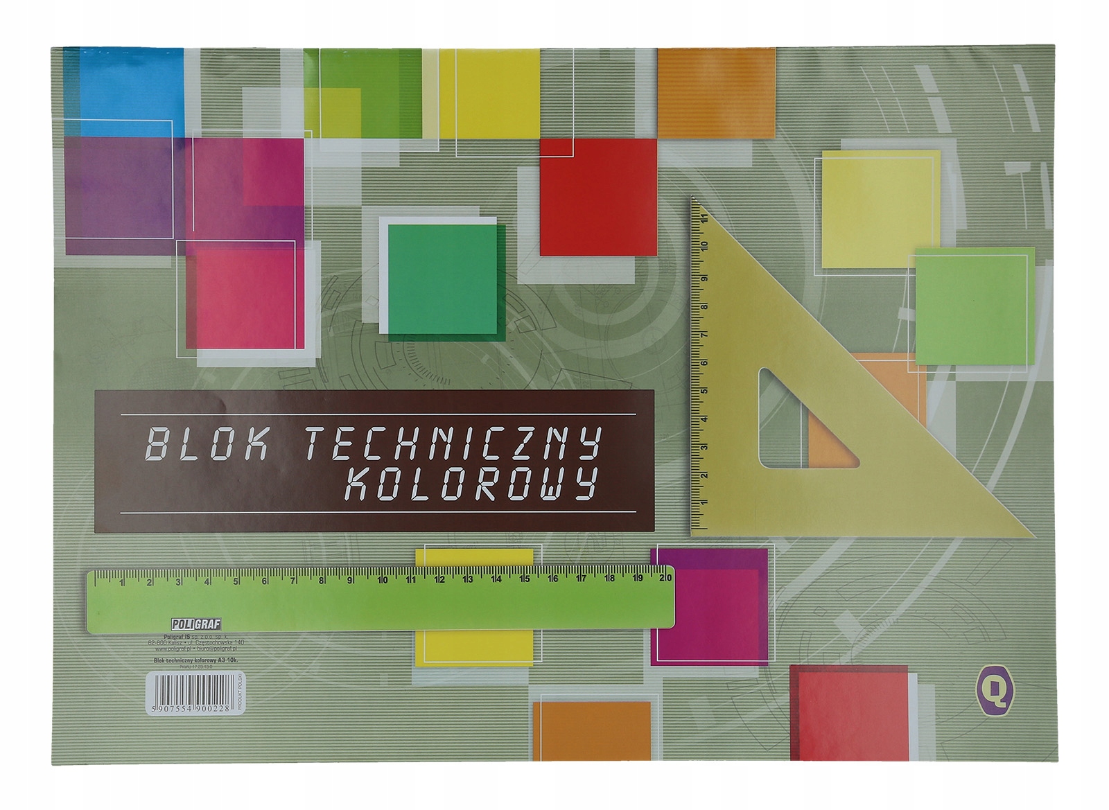 blok techniczny A3 KOLOROWY 10szt. — 2