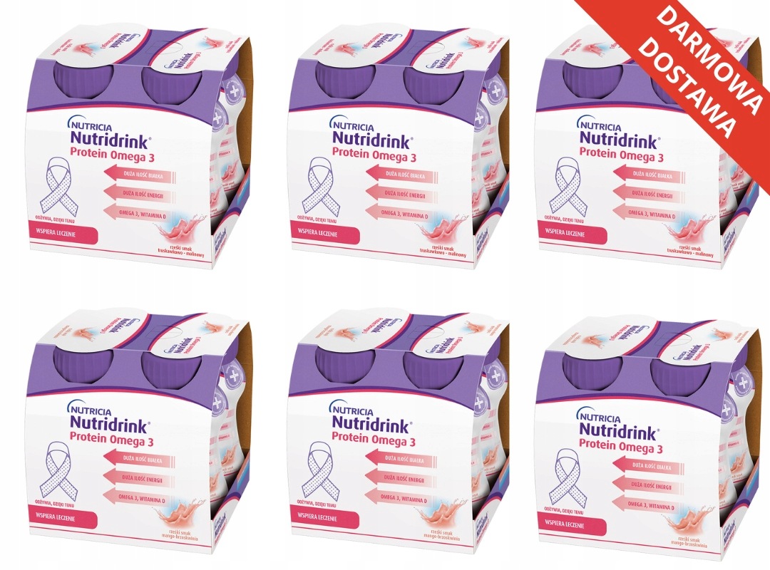 Nutridrink Protein Omega-3 różne smaki (24 szt. x 125 ml)
