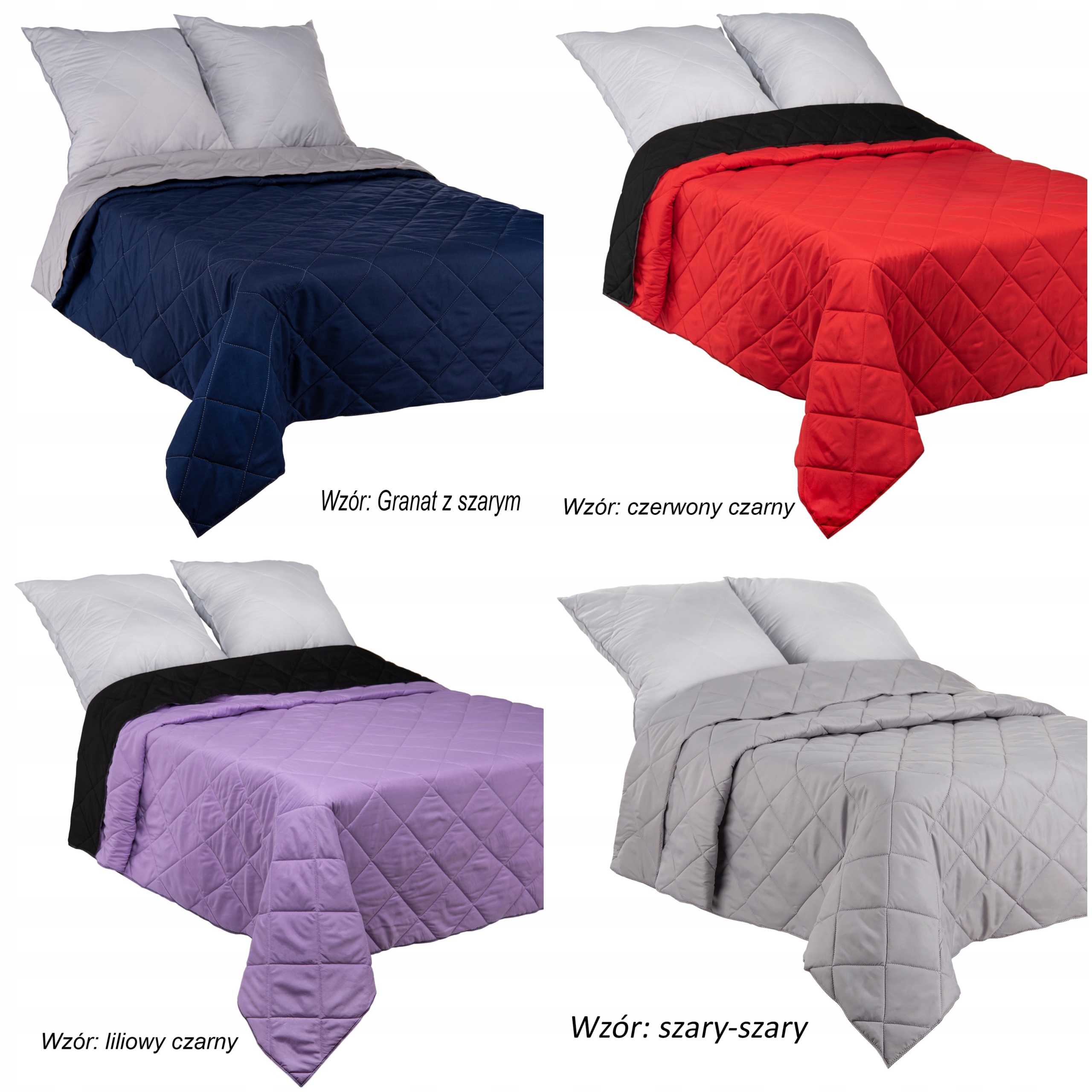 NARZUTA PIKOWANA NA ŁÓŻKO DWUSTRONNA 180X220 KAPA Długość 220 cm