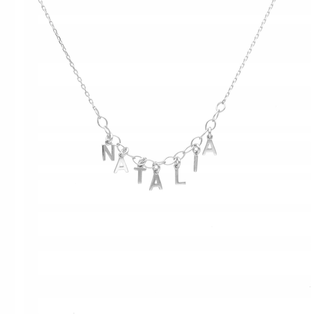 Náhrdelník jméno Natalia stříbro