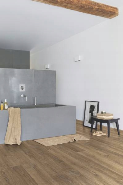 Panele Podłogowe Dąb Riva Brązowy Wodoodporne AC4 8 mm 1.72m2 Grubość całkowita 8 mm