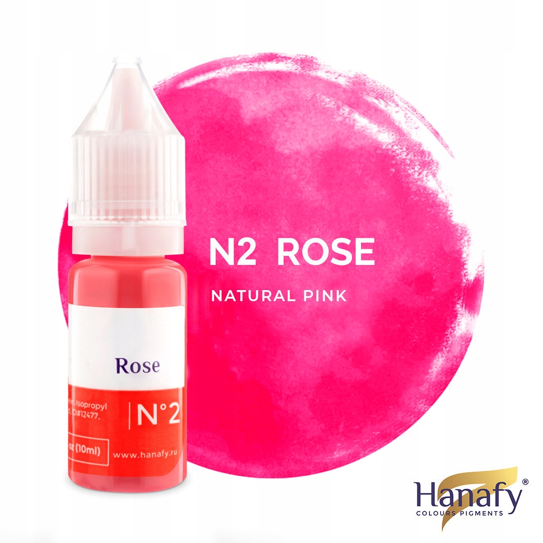 Pigment pro permanentní make-up Hanafy #2 Rose (na rty) 10 ml