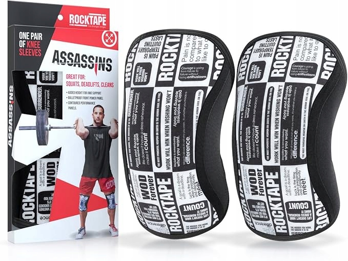 Stabilizátor kolena Řemínek na koleno Sada 2ks RockTape Assassins R Xs/m