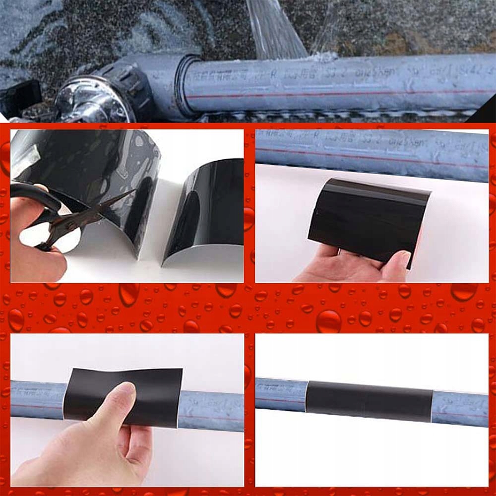 TAŚMA NAPRAWCZA WODOODPORNA ŁATKI ZESTAW NAPRAWCZY DO BASENU MOCNA 150CM Producent RALTEK