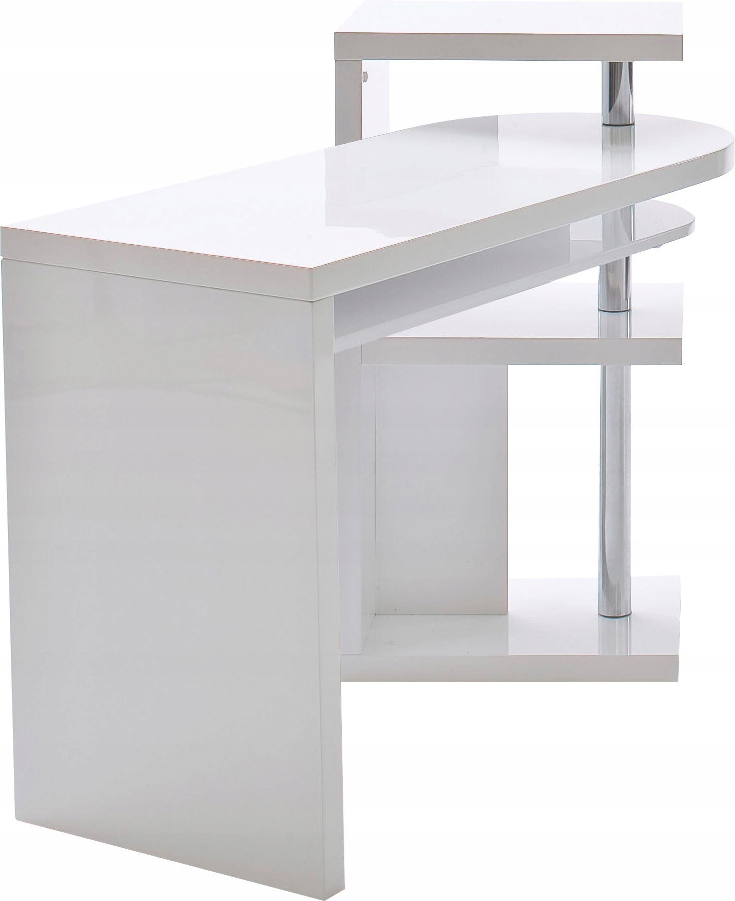 Biurko białe ruchome wysoki połysk Mateo Marka SFM