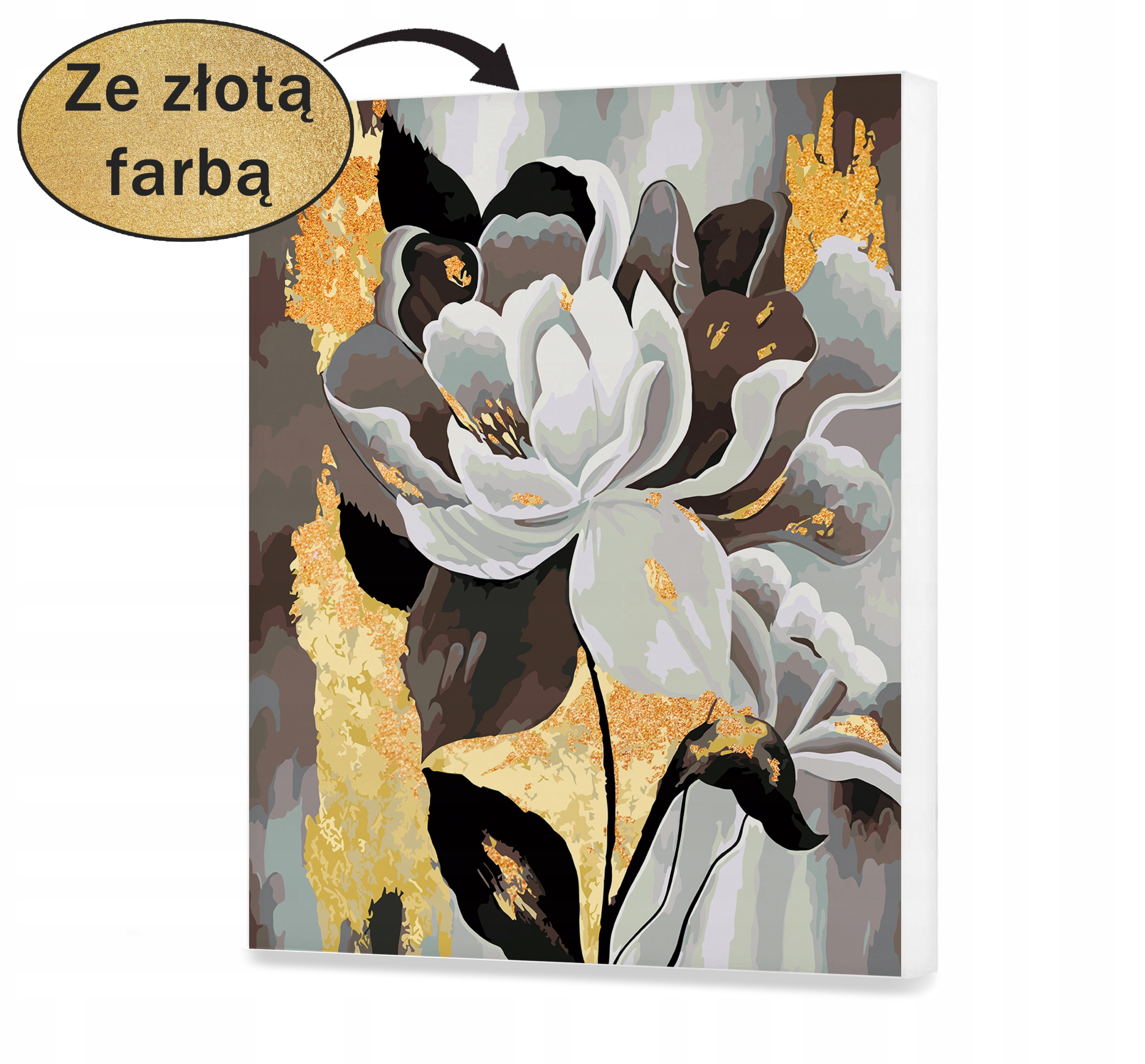 Elegantní květina Malování Podle Čísel 60x80 cm