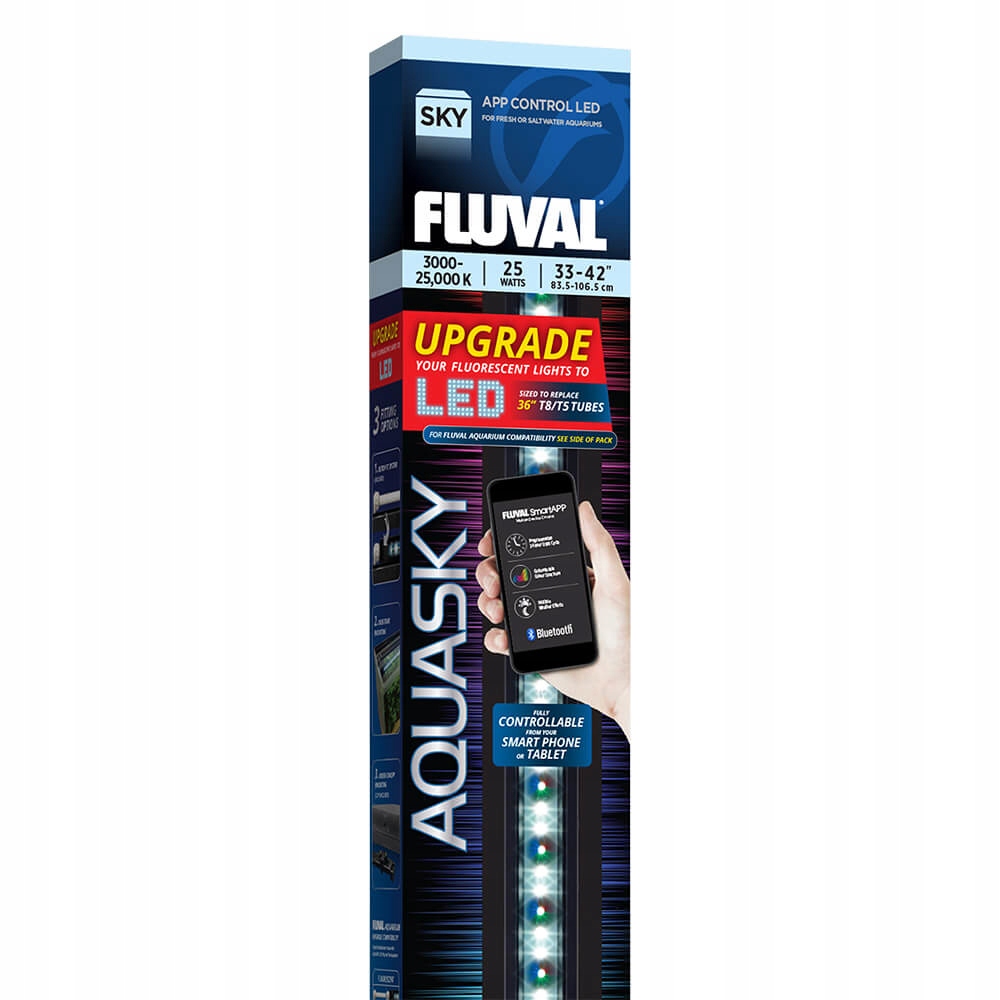 Levně Světelný paprsek Fluval AquaSky Led 2.0 25W, 83-106.5cm