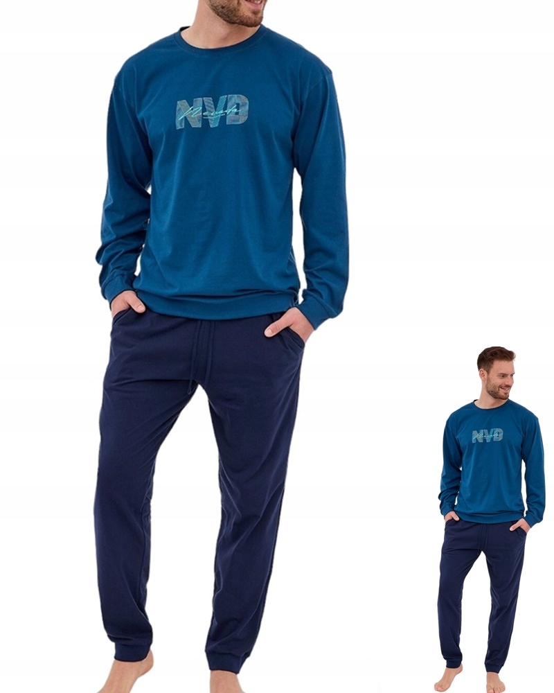 Pánské Pyžamo Cornette 322 Nevada 2 XXL 52 Tmavě modrá