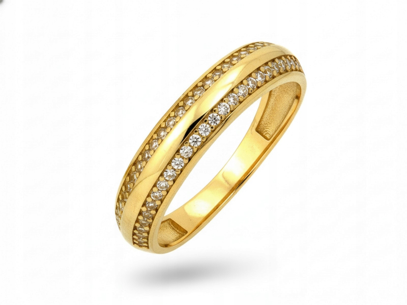 Dámský prstýnek ze zlata 585, elegantní, velikost 15 jako dárek pro maminku