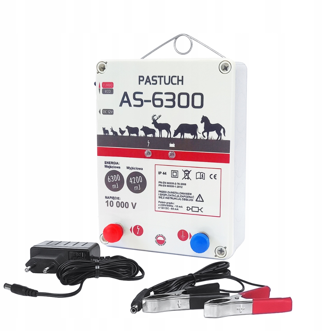 Univerzální elektrikář As 6300 pastuch na divoký skot ovce kozy 6,3J