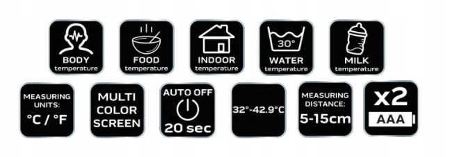 NEO PIROMETR BEZDOTYKOWY MIERNIK TEMPERATURY Brand NEO Tools