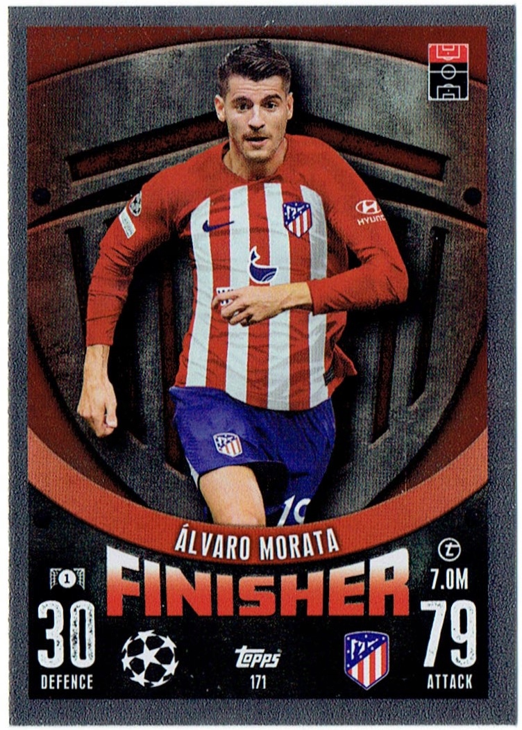 Topps Match Attax 2023-2024 Finisher 171 Alvaro Morata Atletico Madryt