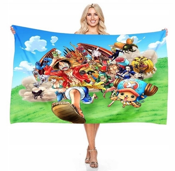 RĘCZNIK PLAŻOWY Z ANIME ONE PIECE 70x140cm