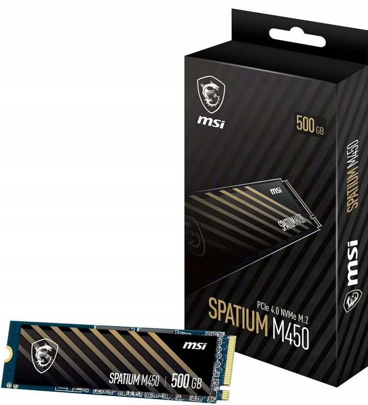 Dysk Ssd Msi Spatium M450 500GB M.2 PCIe