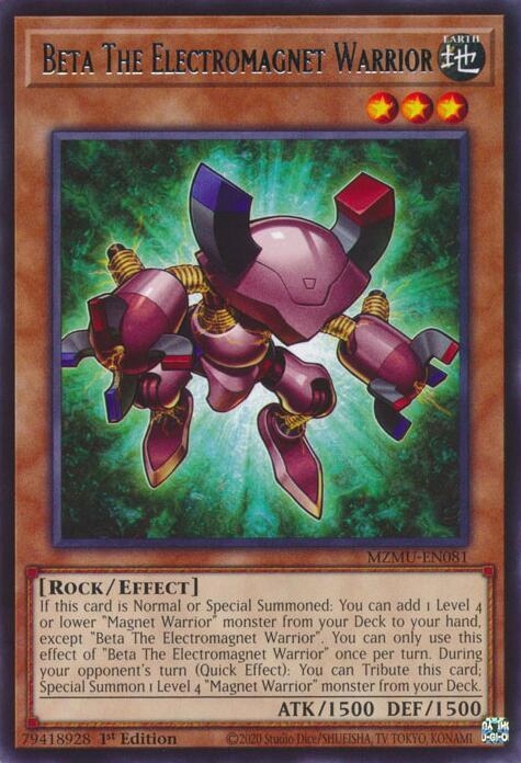 Yu-Gi-Oh! TCG: Beta The Electromagnet Warrior (MZMU)