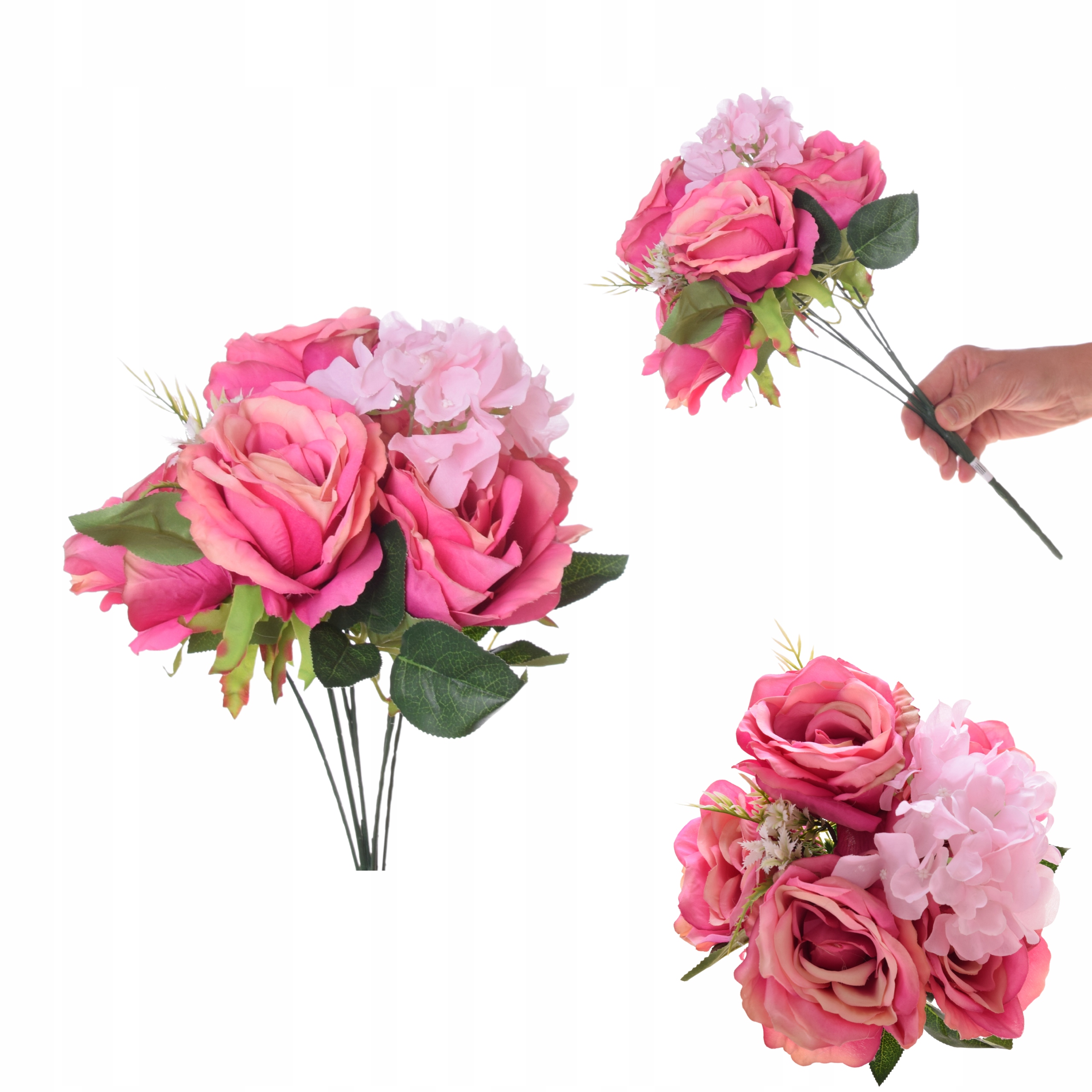 BUKIET RÓŻA RÓŻE RÓŻ GAŁĄZKI SZTUCZNE KWIATY