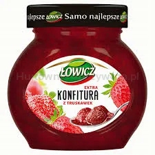 Łowicz Zavařenina Extra z jahod se sníženým obsahem cukrů 240 g