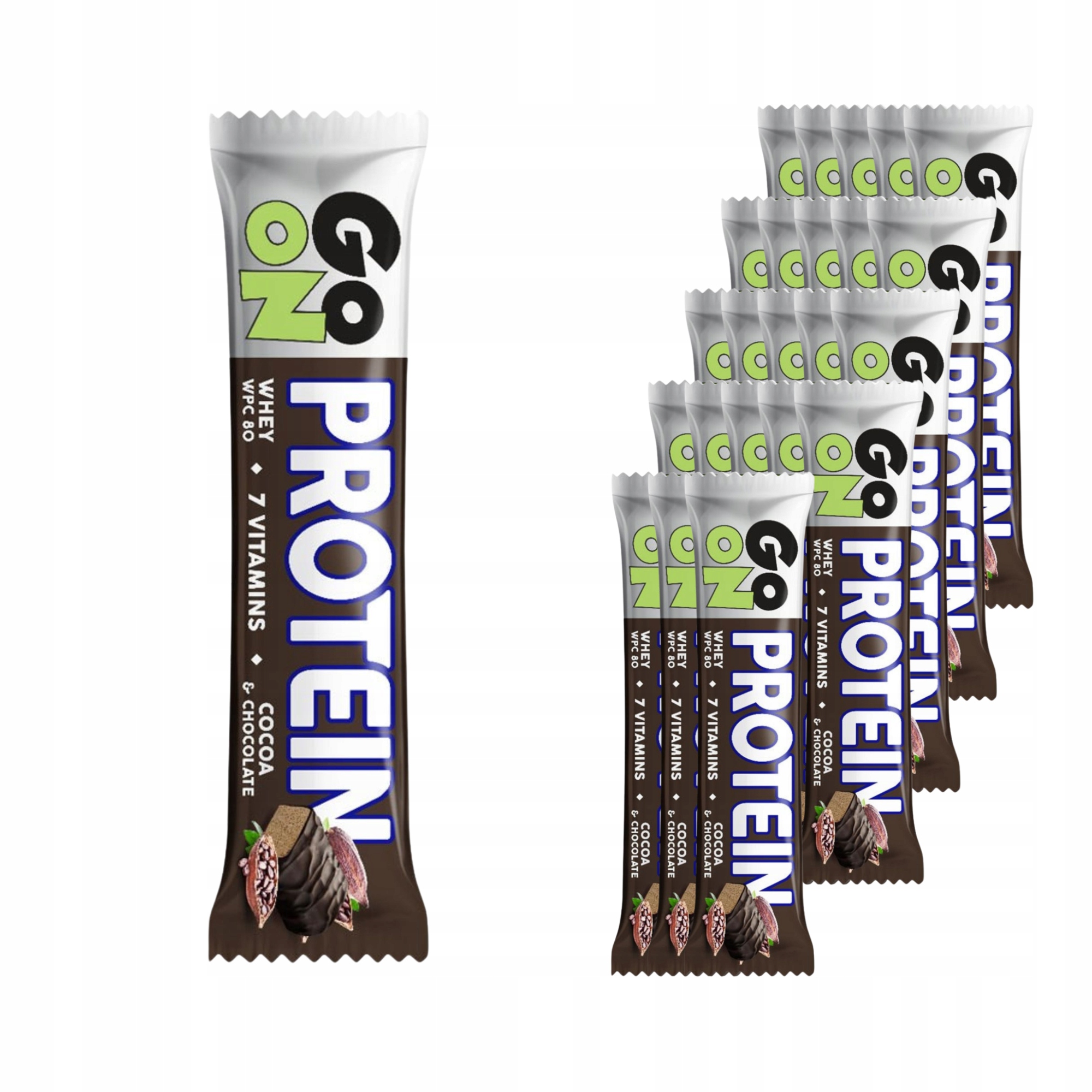 Sante Go On Baton Proteinowy Kakaowy Wysokobiałkowy Dla Aktywnych 50G x24