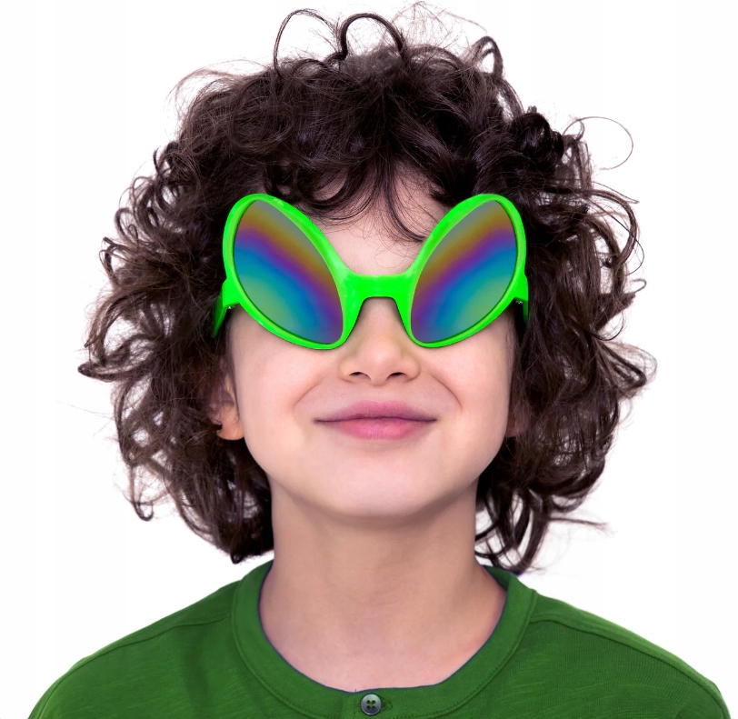 OKULARY imprezowe OBCY kosmita zielone karnawał impreza fotobudka