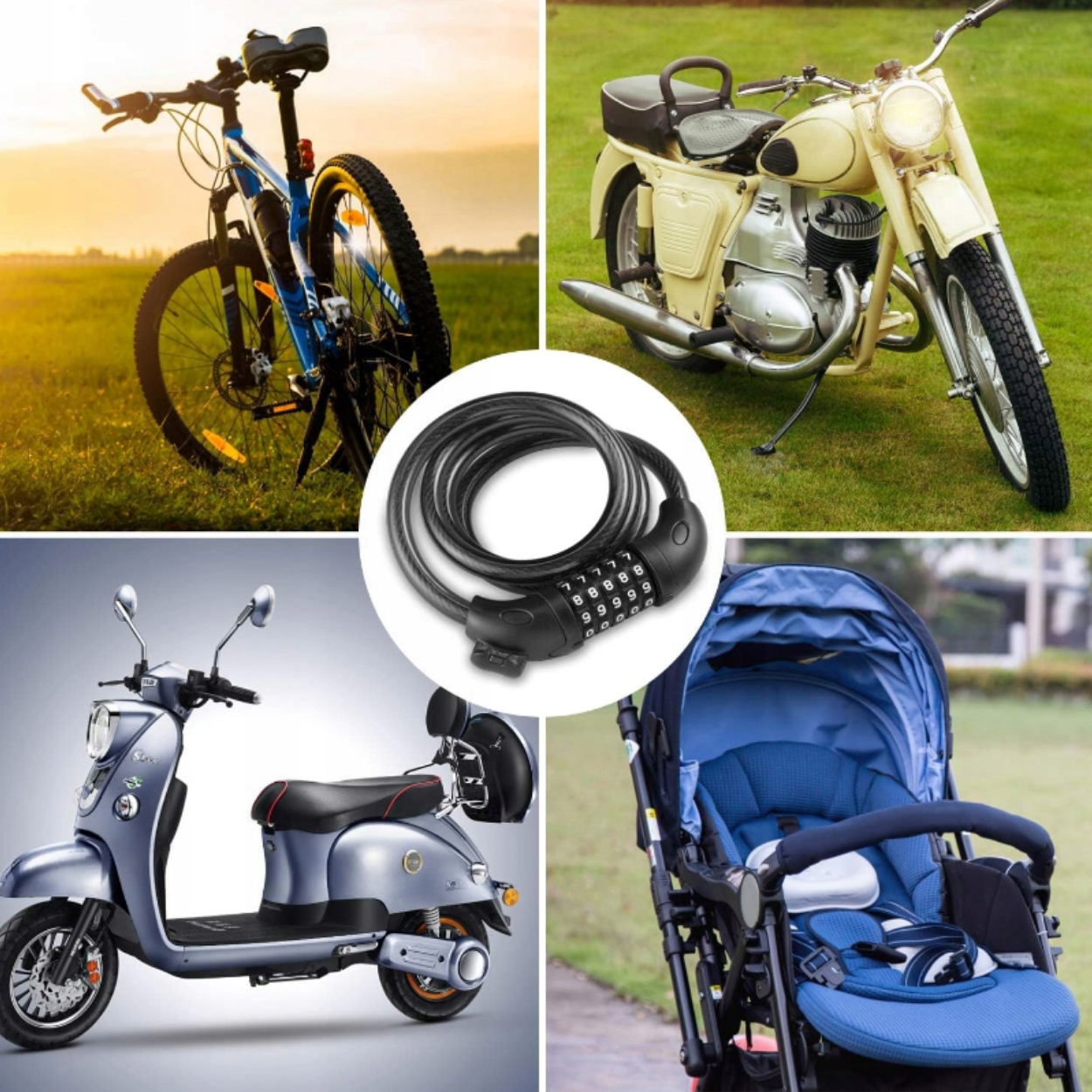 BLOKADA ROWEROWA ZAPIĘCIE DO ROWERU LINKA 120CM Marka Inna marka