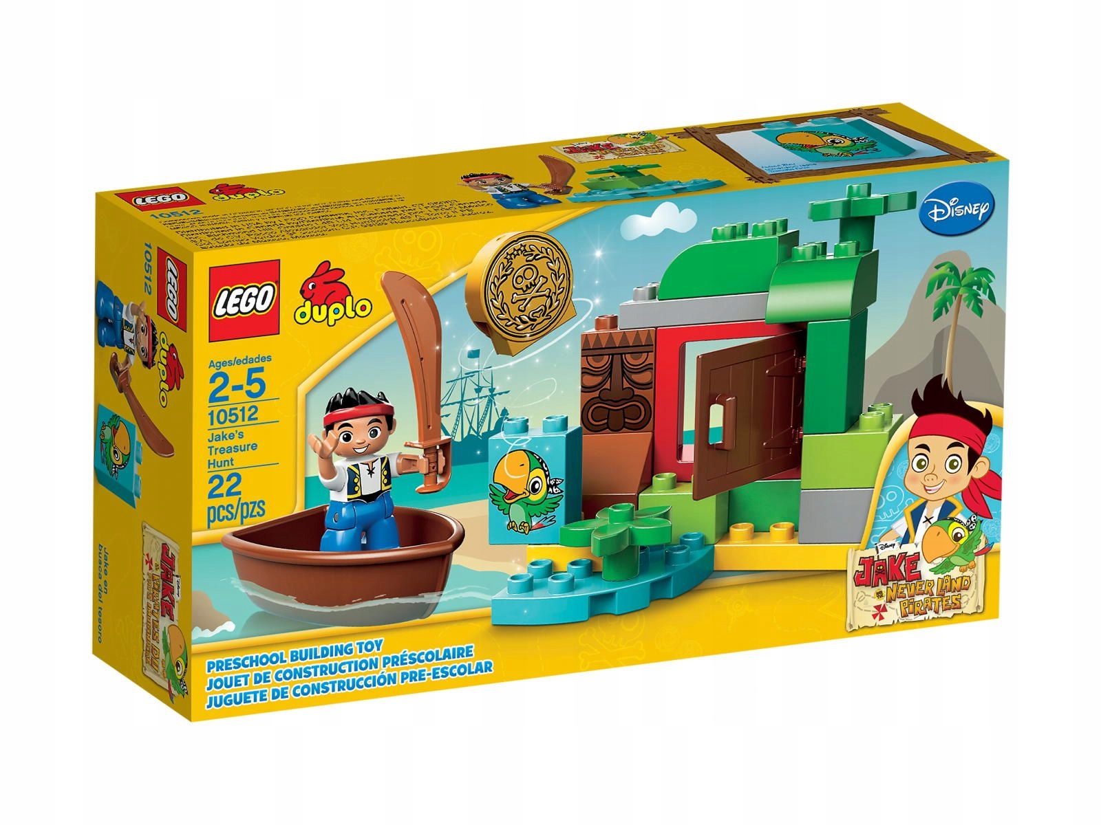 Lego Duplo 10512 Jake i Piraci z Nibylandii Nowy Zestaw Unikat