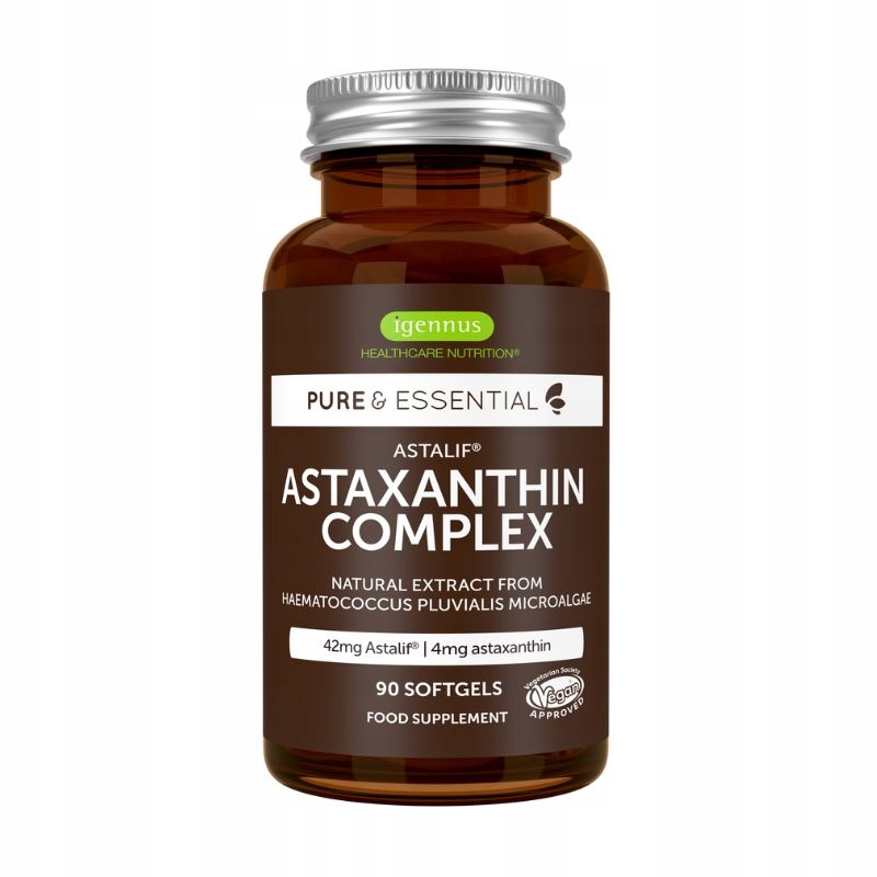 Astaksantyna islandzka AstaLif 42mg Naturalny ekstrakt z Mikroalg kompleks