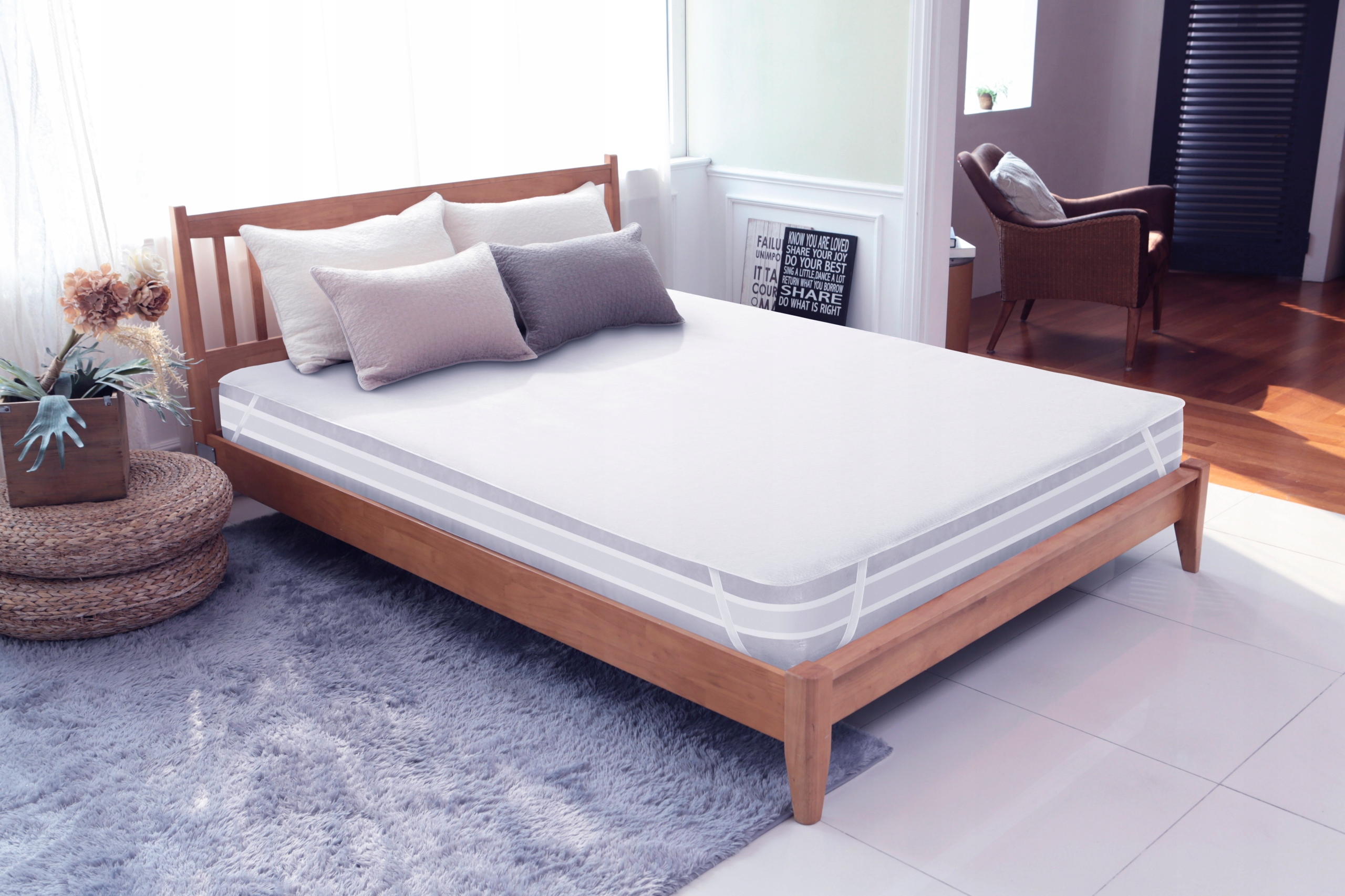 GRUBY 130G/M2 OCHRANIACZ POKROWIEC NA MATERAC 100x200 NAKŁADKA WODOODPORNA Kod producenta PRZEŚCIERADŁO NIEPRZEMAKALNE 100X200 MATA