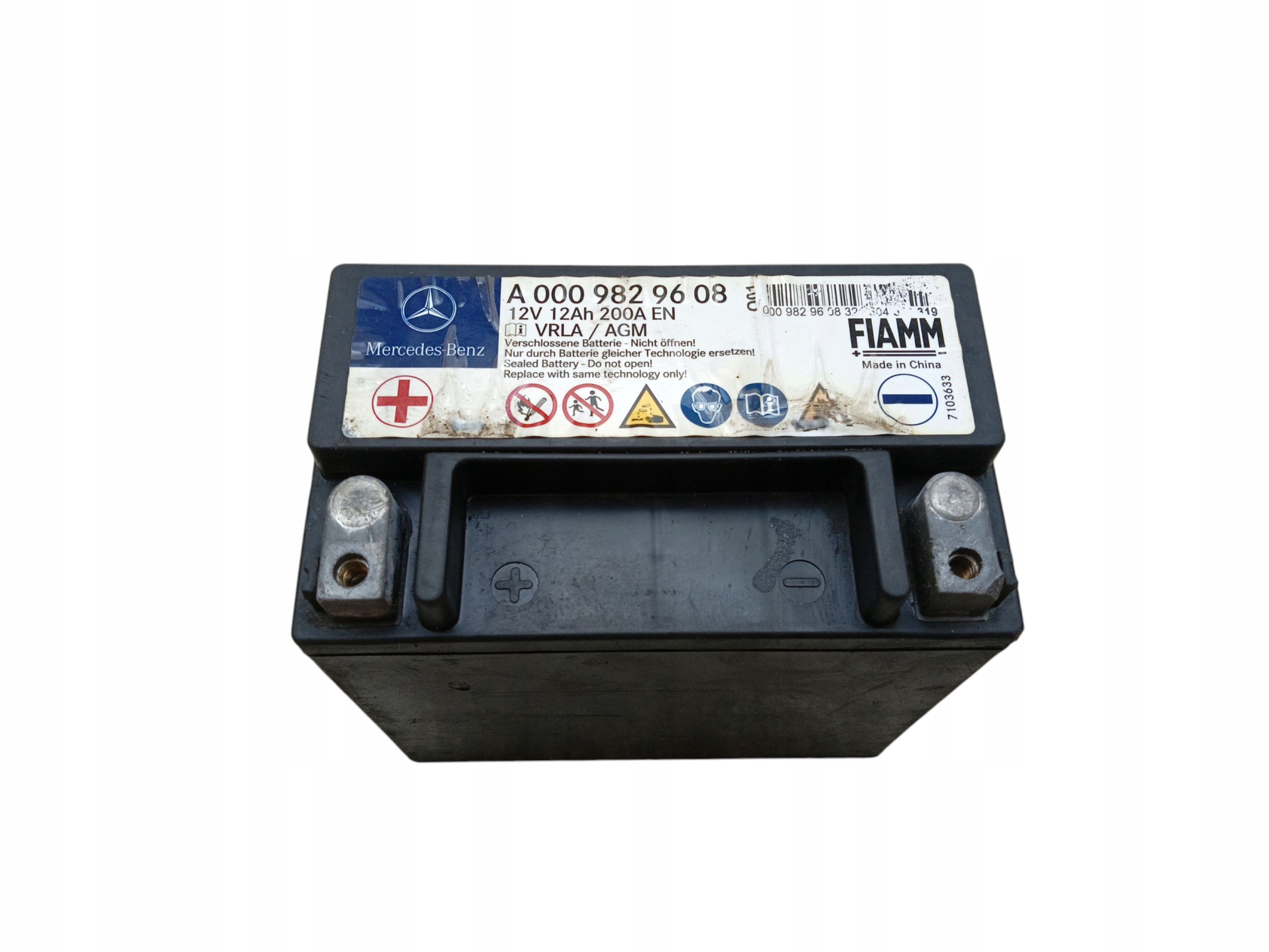 battery auxiliary MERCEDES E W212 (2009-2012) A0009829608
