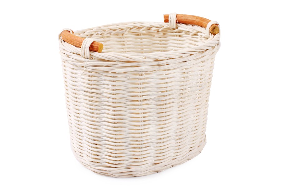 KOSZYK RATTANOWY Z UCHWYTAMI 18x16x15 cm