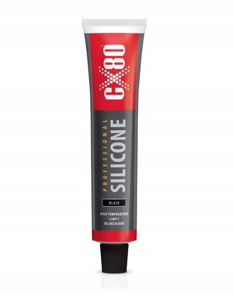 

CX80 Silikon olejoodporny +380 stopni czarny 80ml